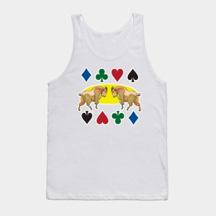 Goats hearts and playing cards Tank Top